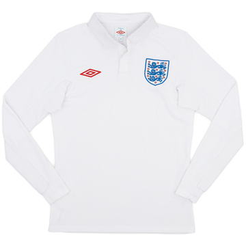 2009-10 England Home L/S Shirt - 7/10 - (XS)