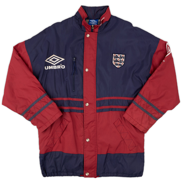 1995-97 England Umbro Padded Bench Coat - 8/10 - (M)