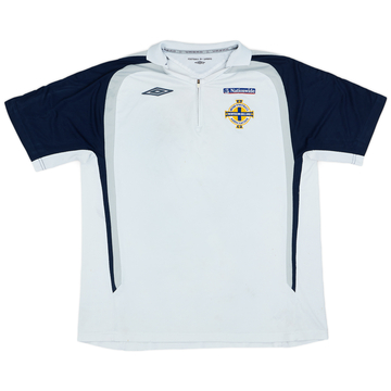 2005-06 Northern Ireland Umbro 1/4 Zip Polo Shirt - 5/10 - (L)