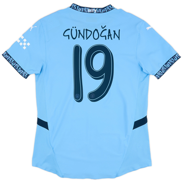 2024-25 Manchester City Authentic Home Shirt Gundogan #19