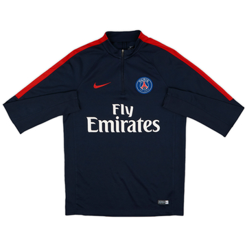 2016-17 Paris Saint-Germain Nike 1/4 Zip Training Top - 8/10 - (L)