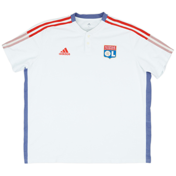 2020-21 Lyon adidas Polo Shirt - 9/10 - (XL)