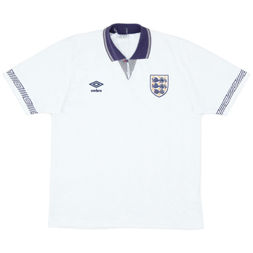 1990-92 England Home Shirt - 9/10 - (M)