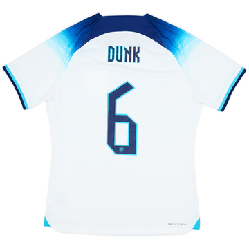 2022-23 England Player Issue Home Shirt Dunk #6
