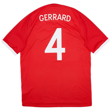 2010-11 England Away Shirt Gerrard #4 - 7/10 - (L)