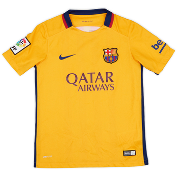2015-16 Barcelona Away Shirt - 8/10 - (M.Boys)