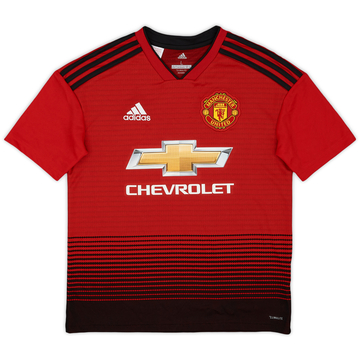 2018-19 Manchester United Home Shirt - 7/10 - (L.Boys)