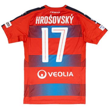 2016-17 Viktoria Plzen Match Issue Signed Home Shirt Hrosovsky #17
