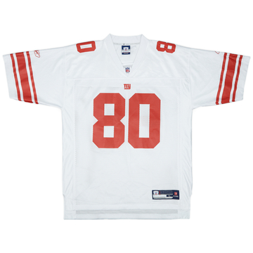 2007 New York Giants Shockey #80 Reebok On Field Away Jersey - 8/10 - (L)