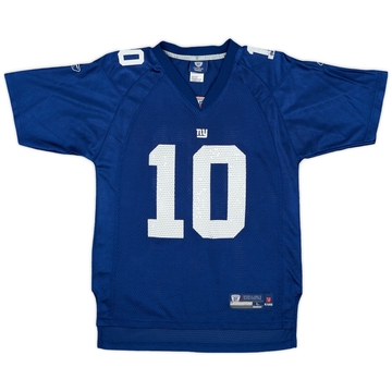 2008 New York Giants Manning #10 Reebok On Field Home Jersey - 5/10 - (L.Boys)