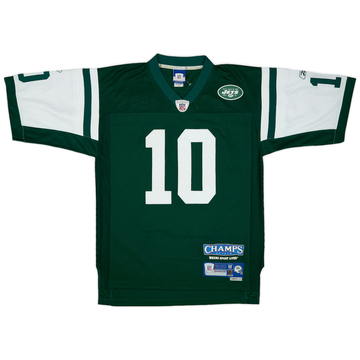 2005-06 New York Jets Pennington #10 Reebok Premier Home Jersey - 6/10 - (M)