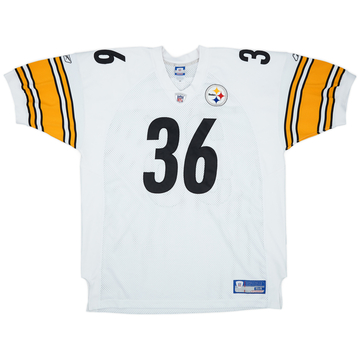 2002-04 Pittsburgh Steelers Bettis #36 Reebok Authentic Away Jersey - 9/10 - (XXL)