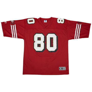 1996-98 San Francisco 49ers Rice #80 Starter Home Jersey - 7/10 - (XL)