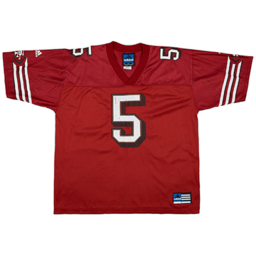 1999-00 San Francisco 49ers Garcia #5 adidas Home Jersey - 5/10 - (L)