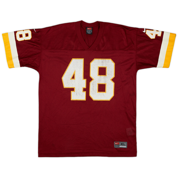 2000 Washington Redskins Davis #48 Nike Home Jersey - 8/10 - (XL.Boys)