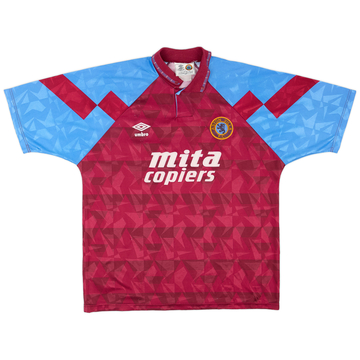 1990-92 Aston Villa Home Shirt - 7/10 - (L)