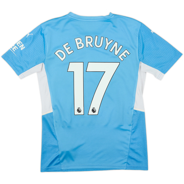 2021-22 Manchester City Home Shirt De Bruyne #17 - 6/10 - (S)