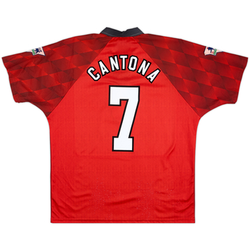 1996-98 Manchester United Home Shirt Cantona #7 - 7/10 - (L)