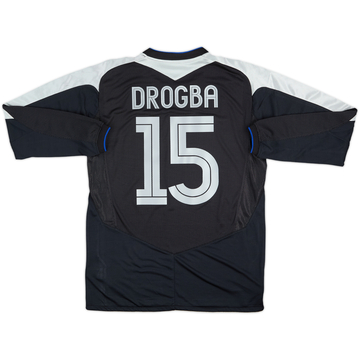 2004-05 Chelsea Away L/S Shirt Drogba #15 - 7/10 - (M)