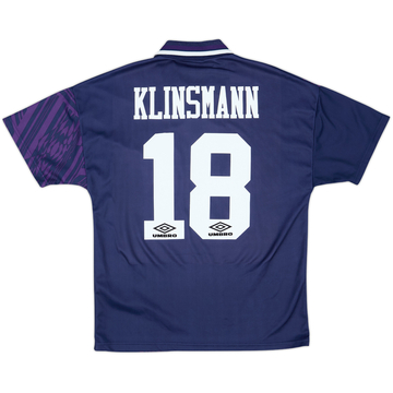 1994-95 Tottenham Away Shirt Klinsmann #18 - 9/10 - (M)