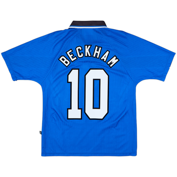 1996-98 Manchester United Third Shirt Beckham #10 - 8/10 - (Y)
