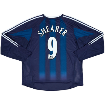 2004-05 Newcastle Away L/S Shirt Shearer #9 - 5/10 - (XXL)