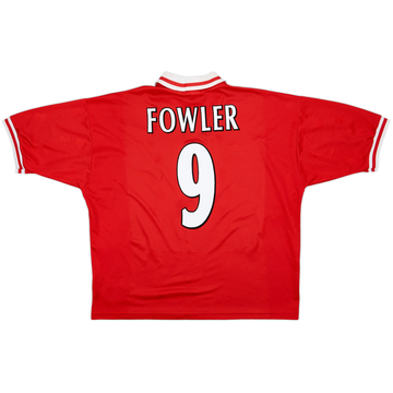 1996-98 Liverpool Home Shirt Fowler #9 - 6/10 - (XL)