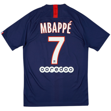 2019-20 Paris Saint-Germain Home Shirt Mbappe #7 - 7/10 - (S)