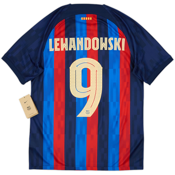 2022-23 Barcelona Home Shirt Lewandowski #9 (M)