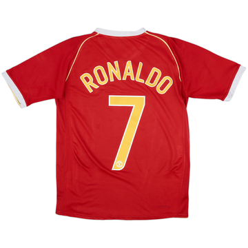 2006-07 Manchester United Home Shirt Ronaldo #7 - 7/10 - (XL.Boys)