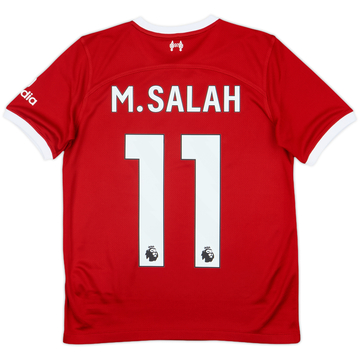 2023-24 Liverpool Home Shirt M.Salah #11 - 7/10 - (L.Boys)