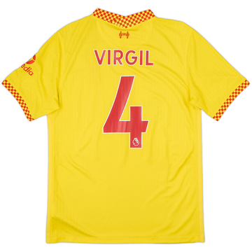 2021-22 Liverpool Third Shirt Virgil #4 - 9/10 - (M)