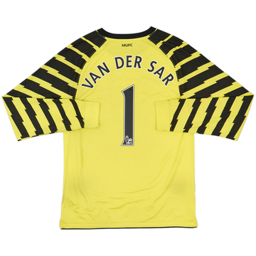 2010-11 Manchester United Yellow GK Shirt Van Der Sar #1 - 8/10 - (M)