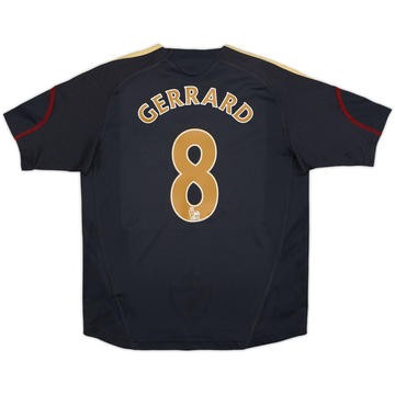 2009-10 Liverpool Away Shirt Gerrard #8 - 8/10 - (7-8 Years)