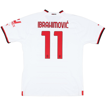 2022-23 AC Milan Authentic Away Shirt Ibrahimovic #11 - 10/10 - (XXL)