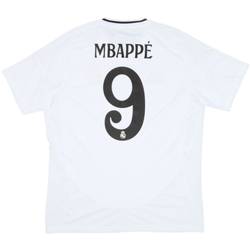 2024-25 Real Madrid Home Shirt Mbappe #9 (L)