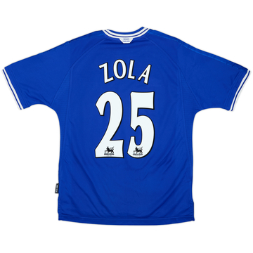 1999-01 Chelsea Home Shirt Zola #25 - 8/10 - (M)