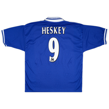 1998-00 Leicester Home Shirt Heskey #9 - 8/10 - (L)