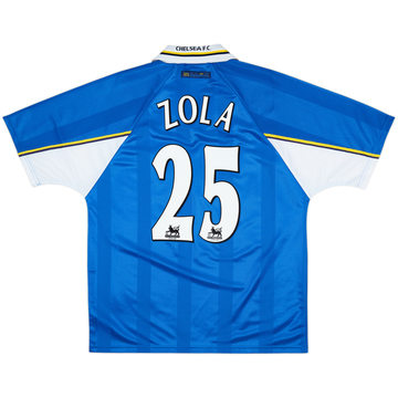 1997-99 Chelsea Home Shirt Zola #25 - 8/10 - (L)