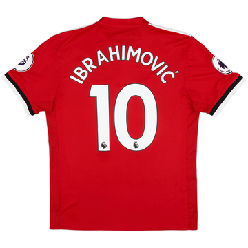 2017-18 Manchester United Home Shirt Ibrahimovic #10 - 6/10 - (M)