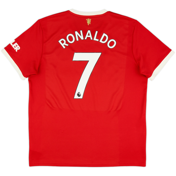 2021-22 Manchester United Home Shirt Ronaldo #7 - 7/10 - (XL)