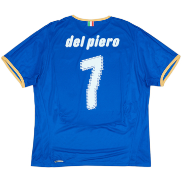 2007-08 Italy Home Shirt Del Piero #7 - 5/10 - (XL)