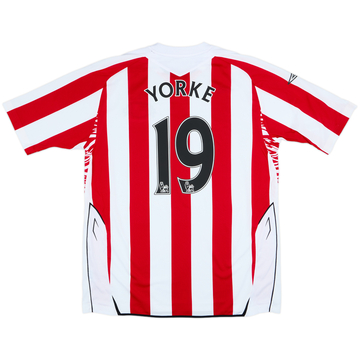2008-09 Sunderland Home Shirt Yorke #19 - 8/10 - (XL)