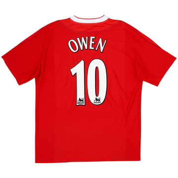 2002-04 Liverpool Worthintgton Cup Winners Home Shirt Owen #10 - 10/10 - (L)