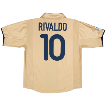 2001-03 Barcelona Away Shirt Rivaldo #10 - 8/10 - (L)