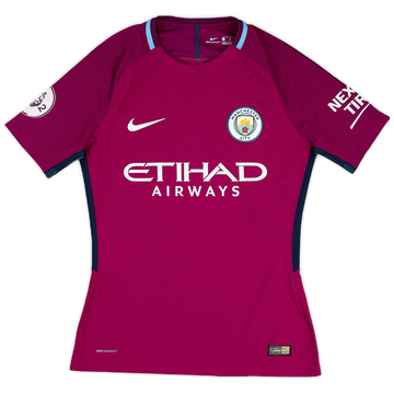 2017-18 Manchester City Match Issue Away Shirt #7