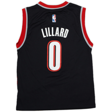2014-17 Portland Trail Blazers Lillard #0 adidas Away Jersey - 6/10 - (M.Boys)
