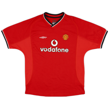 2000-02 Manchester United Home Shirt - 8/10 - (L.Boys)