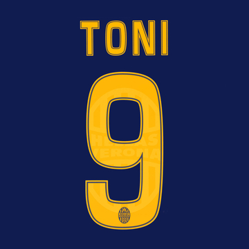 2014-15 Hellas Verona Home Toni #9 Name Set