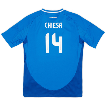 2024-25 Italy Home Shirt Chiesa #14 (KIDS)